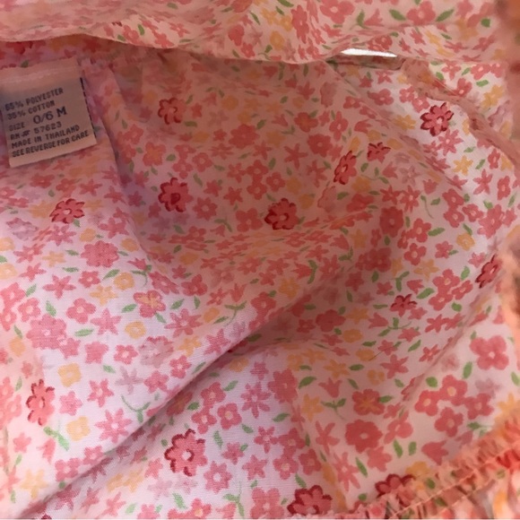 Vintage Little Lindsay Outfit Baby Girl Two Piece Floral | Size - 0-6 Months - Picture 11 of 12